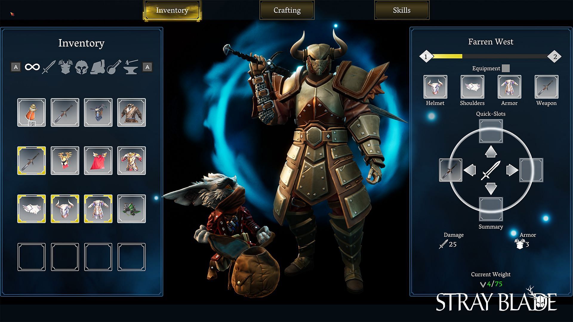 The Adventurer and Boji - one fights, the other crafts (Image via 505 Games)